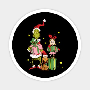 Funny Christmas Grinch Movies Shirt Grinch Cindy Lou Lover Gift M0432 Magnet